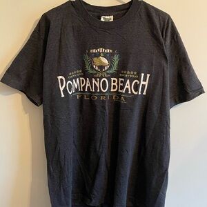 Pompano Beach Graphic Tee - Dark Navy